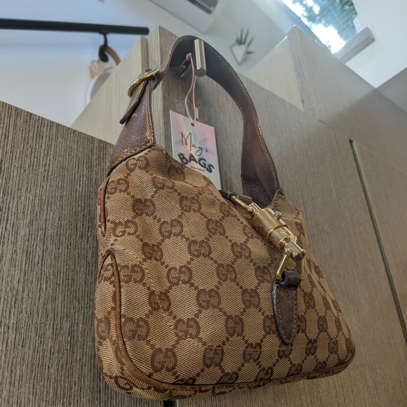 Gucci: Mini Jackie Piston 1961 Monogram Hobo Bag (RARE) - Picture 8 of 16